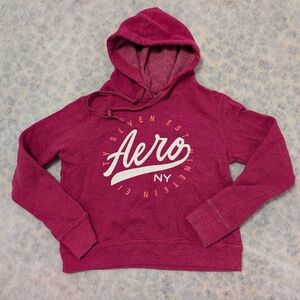 Aeropostale Pink Classic Vintage Y2K Front Zip Hoodie Size L Millennial Vibes